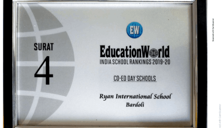 Education World India School Rankings 2019-20 - Ryan International School, Bardoli